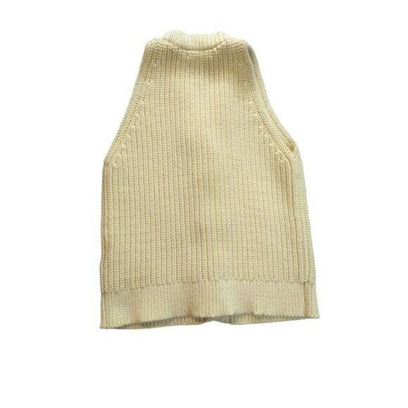 Madewell Cutaway Sweater Vest Womens S Light Academia Soft Girl Preppy Thick - Picture 4 of 5